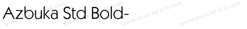 Azbuka Std Bold字体转换